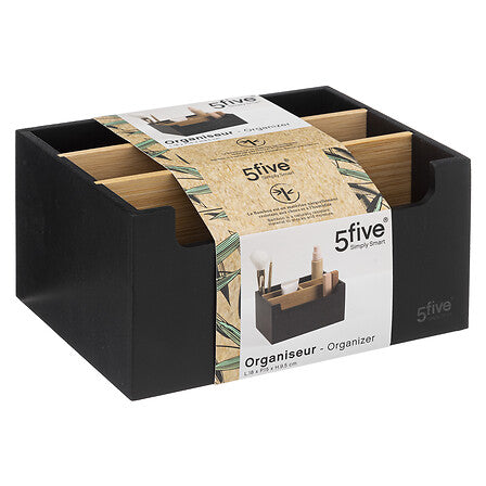 Organizador 5 Divisiones Natureo Black  5five 1 un