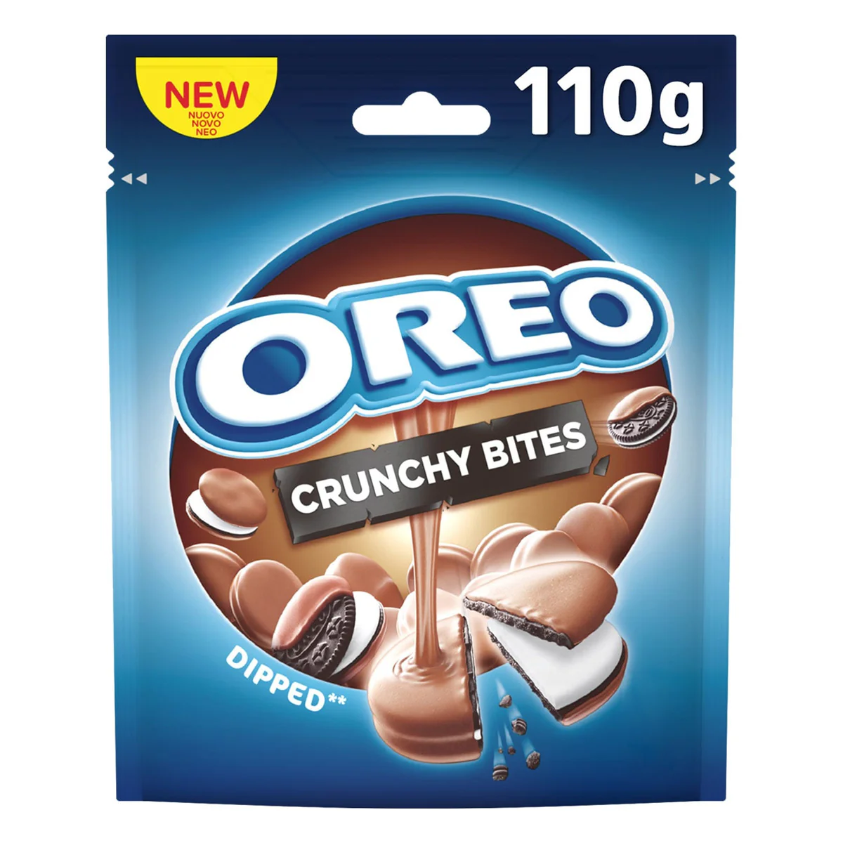Galletas Crunchy Bites Bañadas en Chocolate Oreo 8 x 110 g