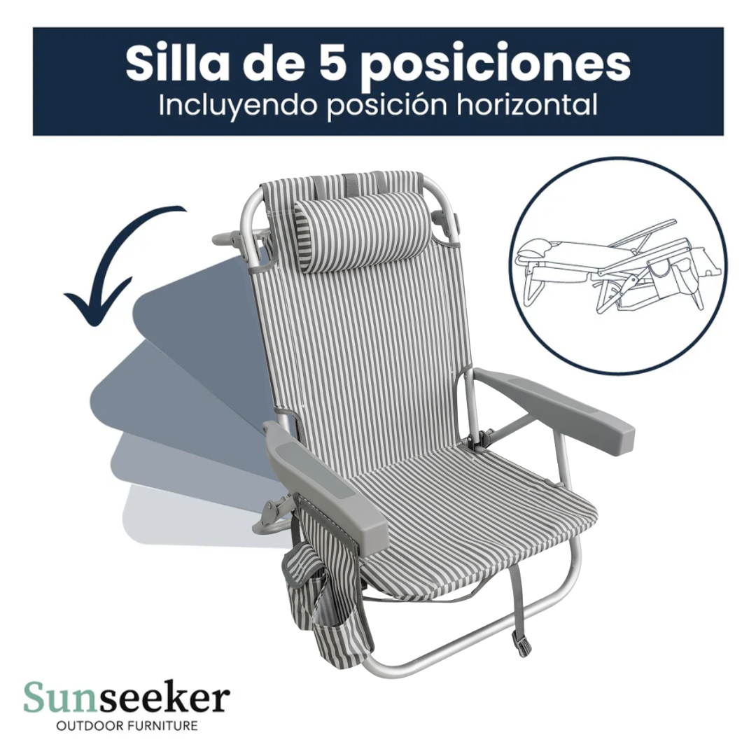 Silla de Playa Baja Bondi Sunseeker 1 un