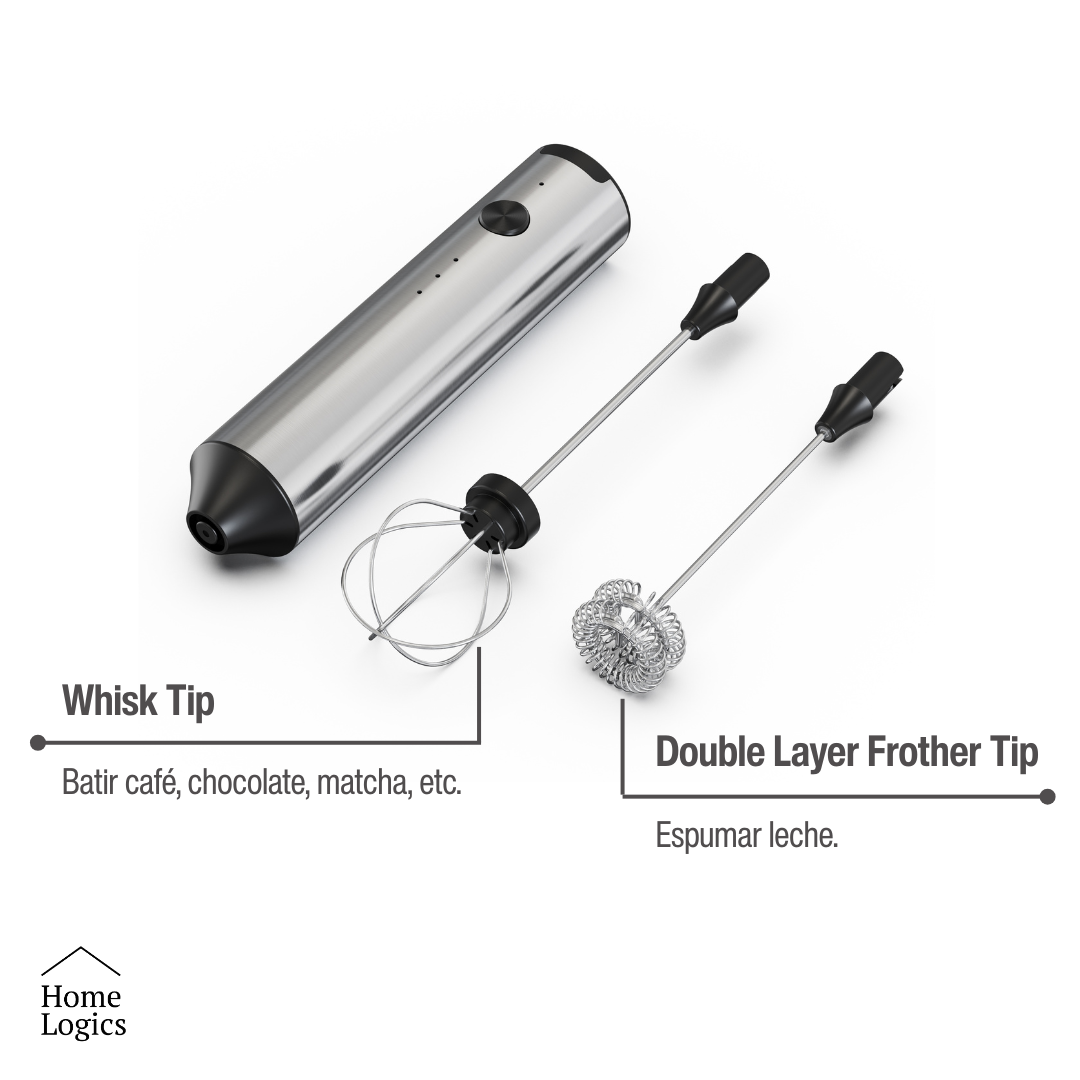 Espumador de Leche Recargable de Mano Home Logics 1 un
