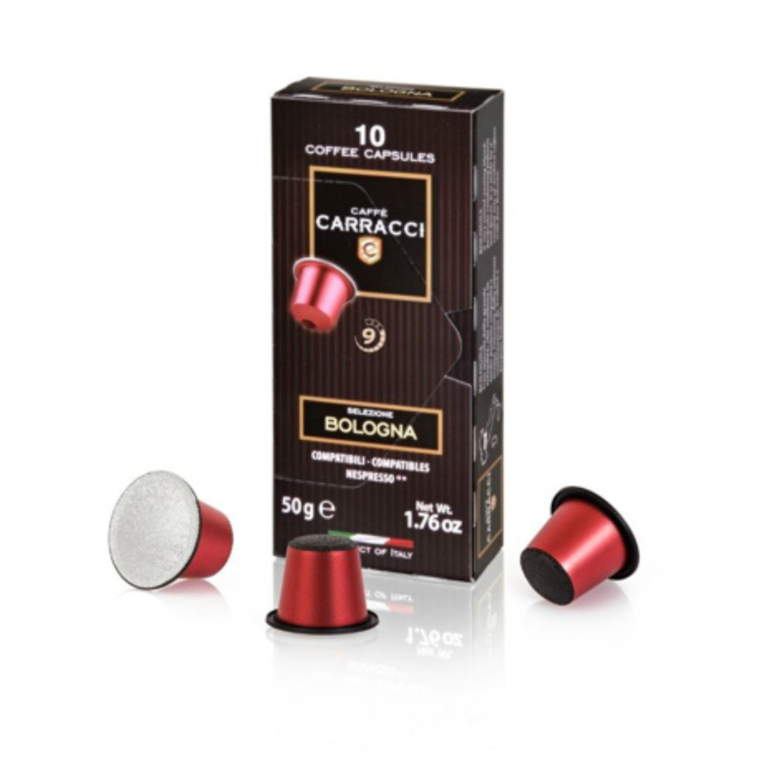 Cápsulas de Café Bologna para Nespresso Carracci 10 x 50 g