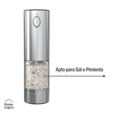 Molinillo Eléctrico Recargable de Sal y Pimienta Acero inoxidable Home Logics 1 un