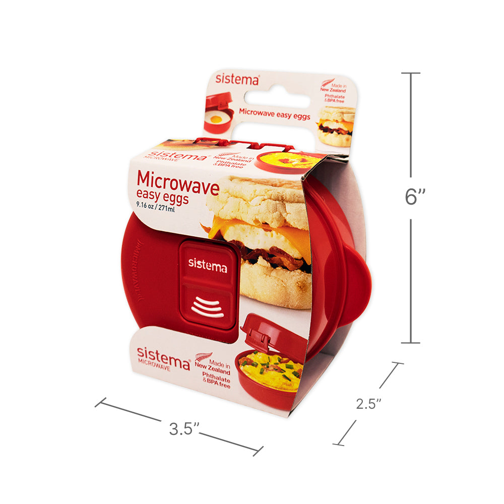 Molde Microondas Huevo Easy Eggs Rojo 271 ml Sistema 1 un