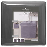 Ottoman Lysandre Plegable Terciopelo Gray Atmosphera 1 un