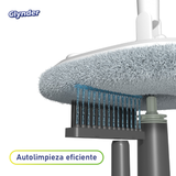 Set Mopa Cuadrada Spin Gris Oscura con Repuesto Clynder 1 un