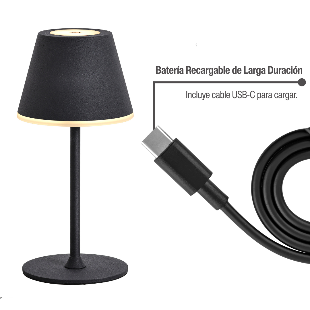 Lampara de Mesa LED Táctil Inalambrica Recargable Home Logics 1 un
