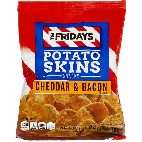 Snack de Cáscaras de Papa Queso y Tocino Caja T.G.I. Friday's 50 un x 28.3 g