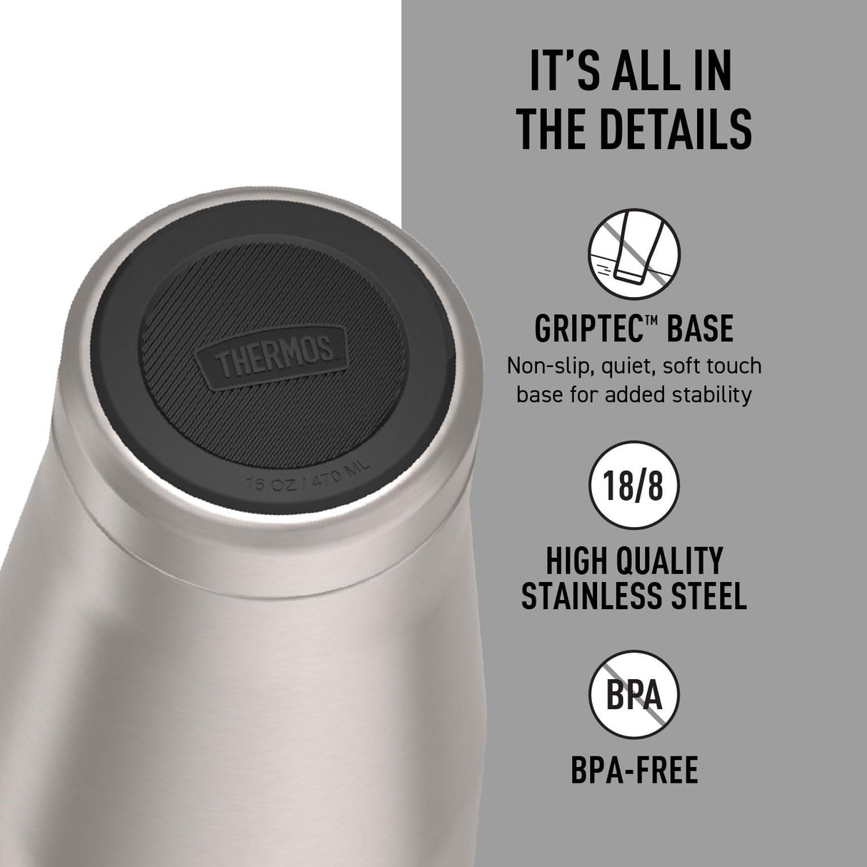 Mug Icon Acero Inoxidable Silver 473 ml Thermos 1 un