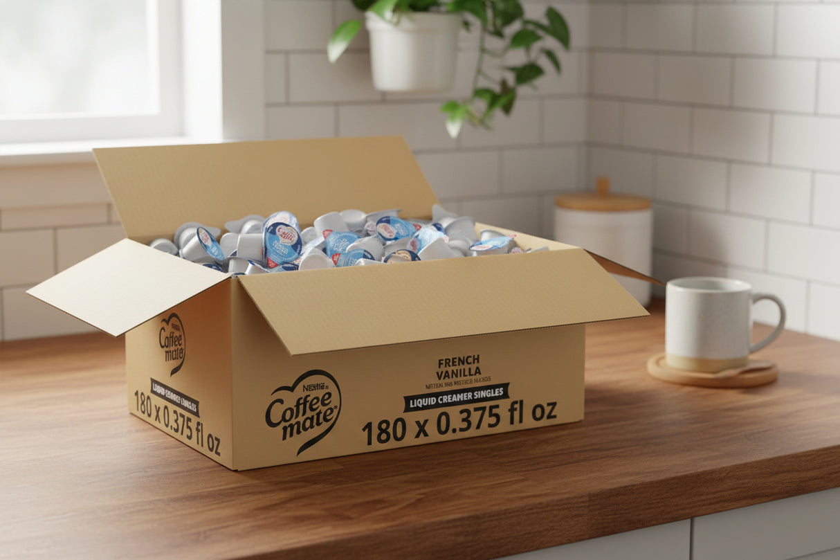 Crema para Café Individual Vainilla Francesa Coffee-Mate Nestle 180 x 11 ml