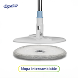 Set Mopa Cuadrada Spin Gris Oscura con Repuesto Clynder 1 un