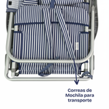 Silla de Playa Baja Navy Blue Sunseeker 1 un