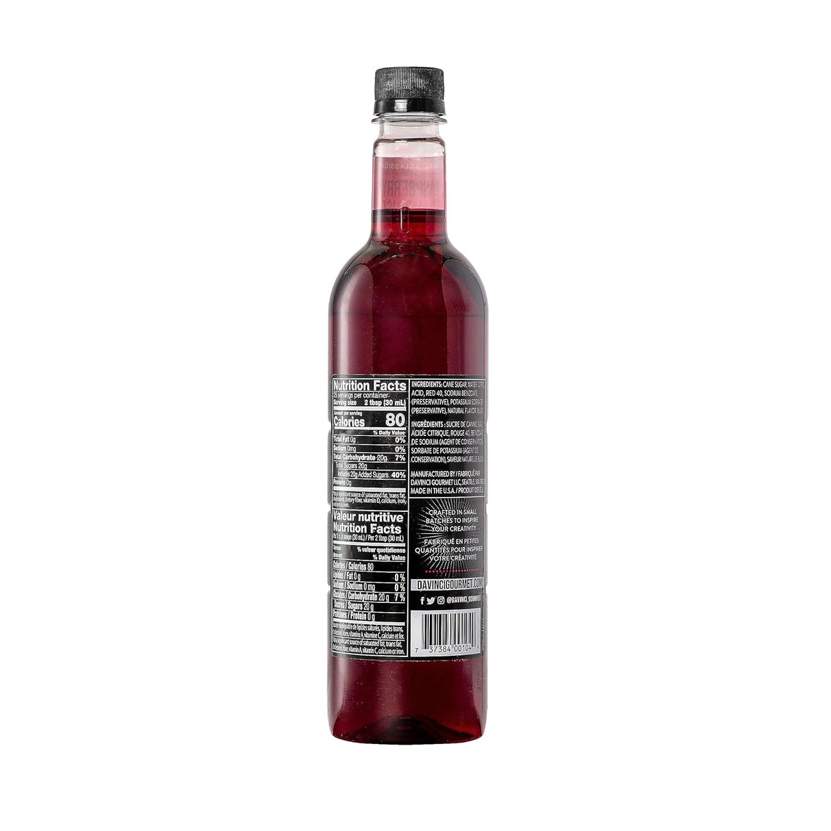 Syrup Frambuesa DaVinci 750 ml