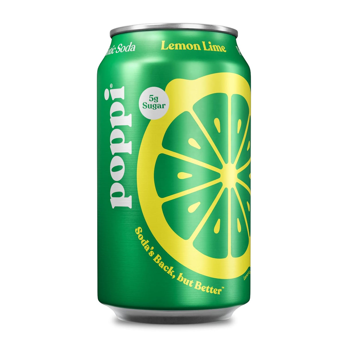 Bebida Prebiotic Lemon Lime Lata Poppi 355 ml
