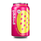 Bebida Prebiotic Strawberry Lemon Lata Poppi 355 ml