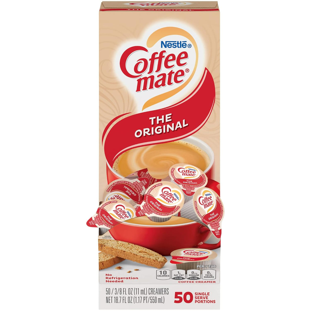 Crema para Café Individual Coffee-Mate Nestle 50 x 11 ml