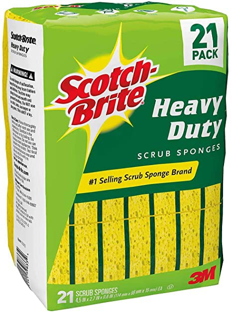 Esponja Scotch-Brite Verde, 21 Unidades