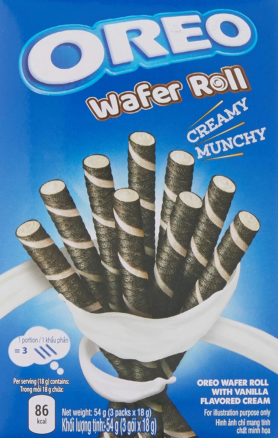 Oblea Rollito Vainilla Oreo 54 g