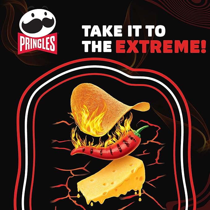 Papas Fritas Hot Flamin Cheese Pringles 160 g