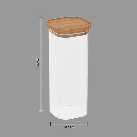 Contenedor Hermético Tapa Acacia 2L 5five 1 un
