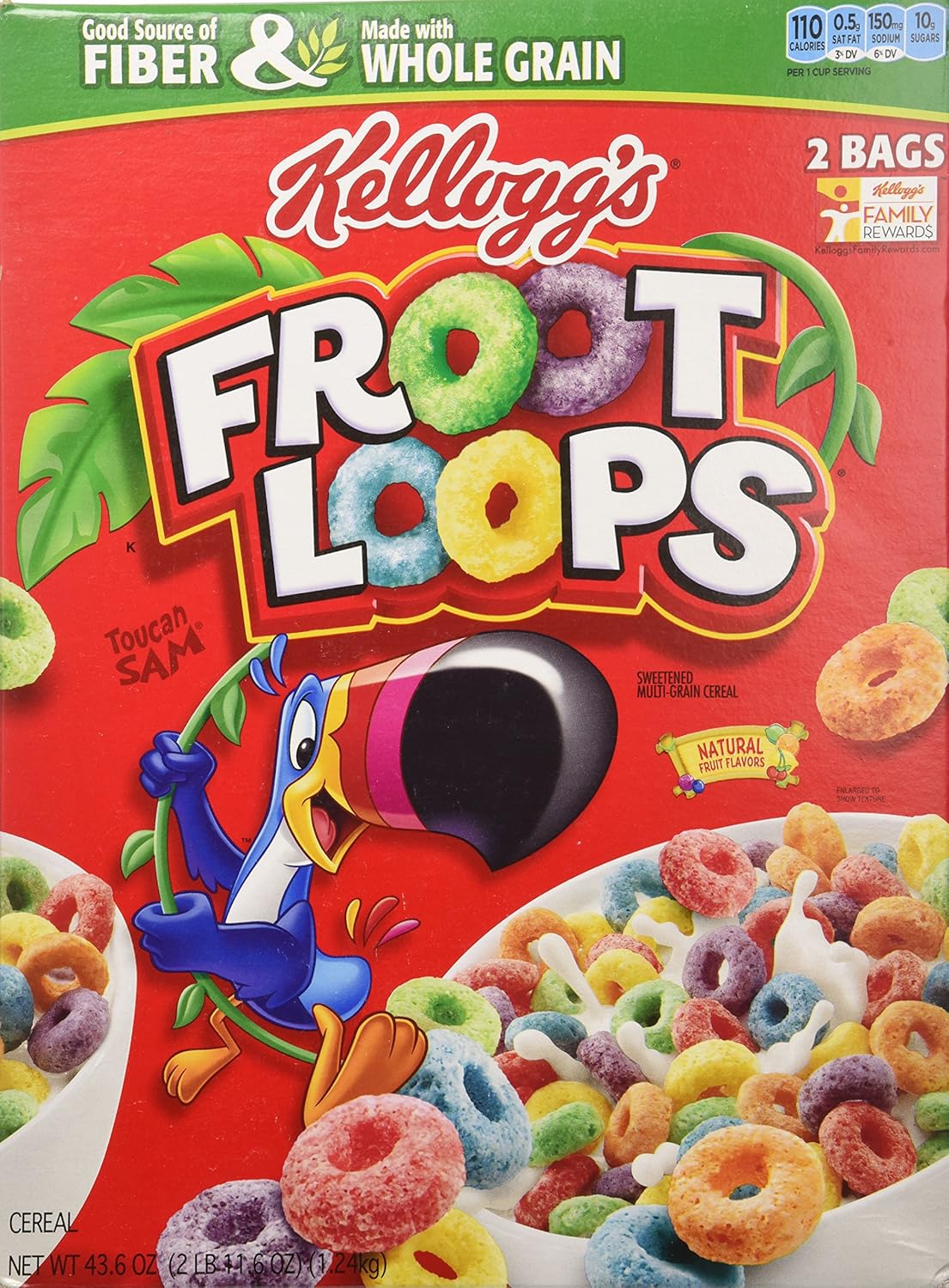 Cereal Froot Loops Kellogg's 1.24 kg