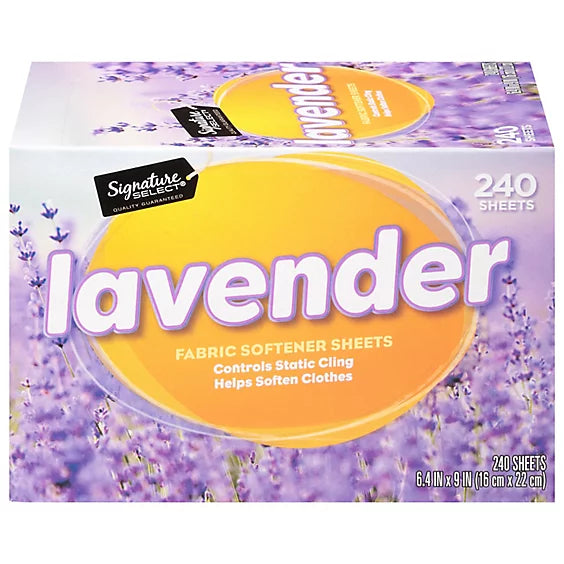 Hojas Suavizantes para Secadora Lavanda Signature Select 1 un