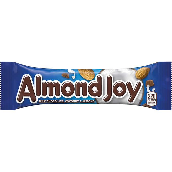 Barritas de Coco y Almendras Bañadas en Chocolate Almond Joy 36 un x 45 g