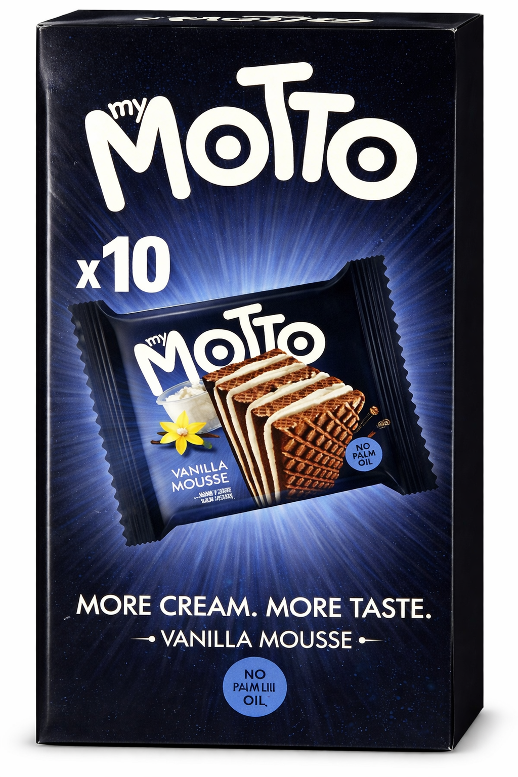 Obleas Mousse Vainilla My Motto 10 un x 30 g