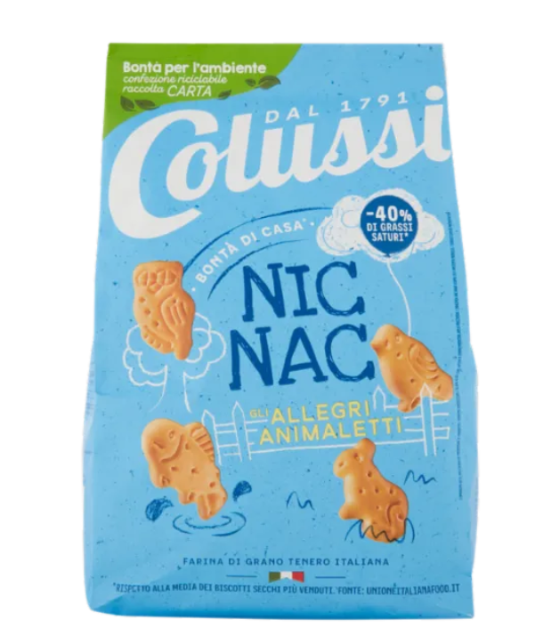 Galletas Biscotti Nic Nac Colussi 650 g