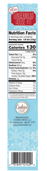 Casa Pequeña Jengibre Cookies United 198 g