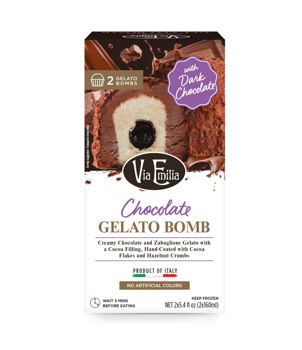 Bomba de Chocolate Via Emilia 200 g