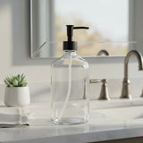 Dispensador Jabón Vidrio Transparente 1L Home Logics 1 un