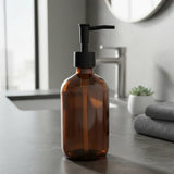 Dispensador Jabón Vidrio Ambar 450 ml Home Logics 1 un