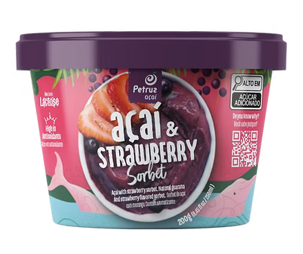 Acaí Sorbet Fresa Petruz 200 g