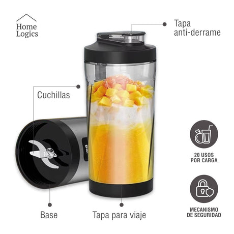Licuadora Portátil 600 ml Home Logics 1 un