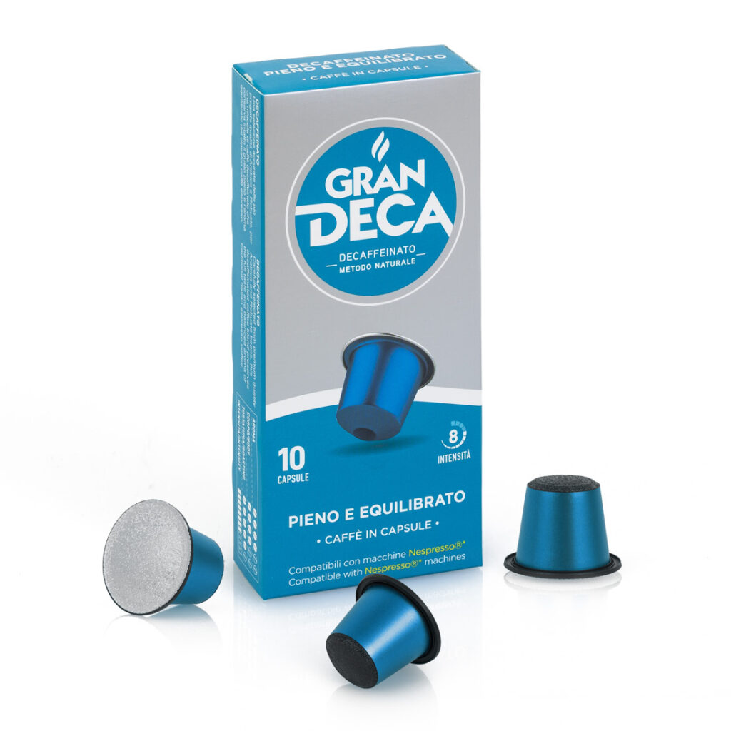 Café en Cápsulas Descafeinado para Nespresso Gran Deca 10 un