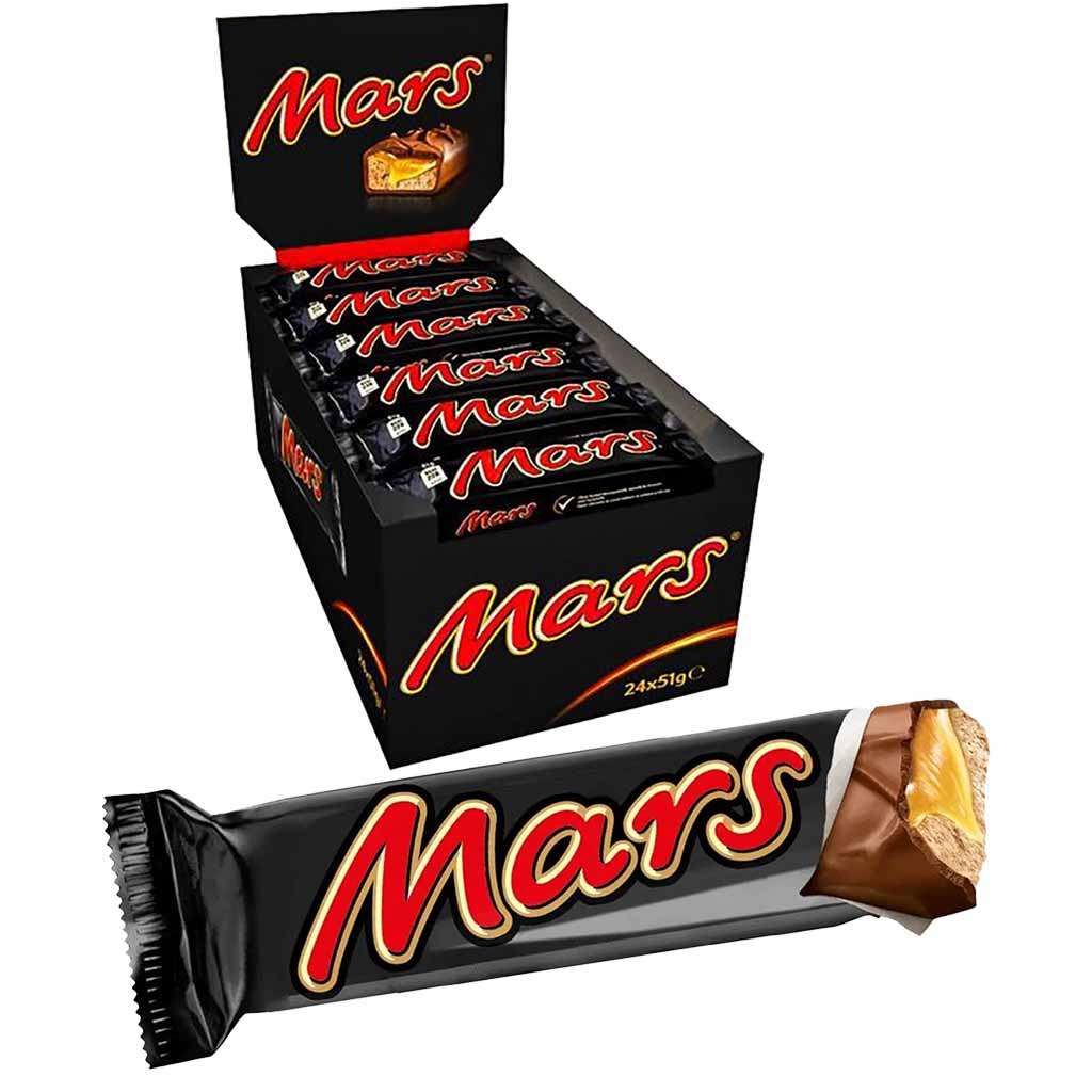 Barras Chocolate Mars 24 x 51 g