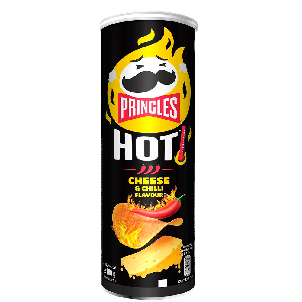 Papas Fritas Hot Flamin Cheese Pringles 160 g