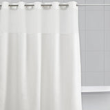 Cortina Baño Waffle Sistema 3 en 1 sin Ganchos 180 x 183 cm White Home Logics  1 un