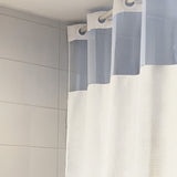 Cortina Baño Waffle Sistema 3 en 1 sin Ganchos 180 x 183 cm White Home Logics  1 un