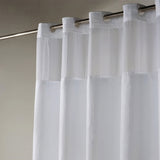 Cortina Baño Waffle Sistema 3 en 1 sin Ganchos 180 x 183 cm White Home Logics  1 un