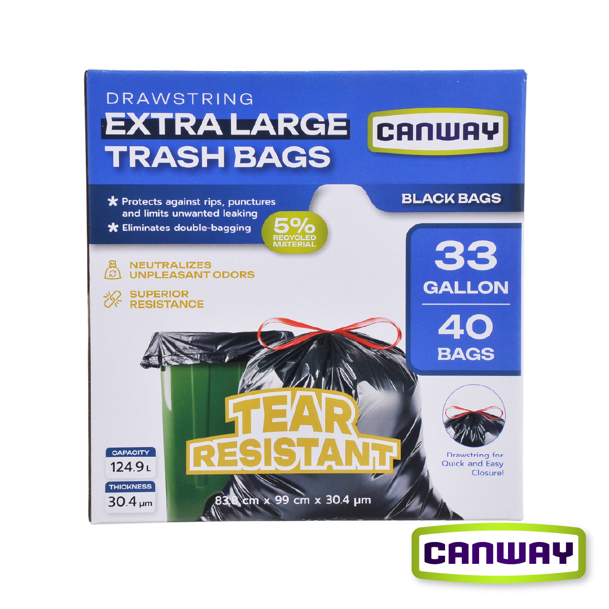 Bolsas Basura 84 x 99 cm Canway 40 un
