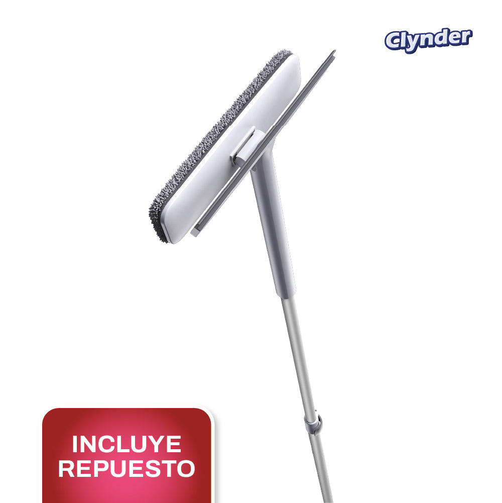 Limpia Vidrios de Largo Alcance 140 cm con Repuesto 1 un