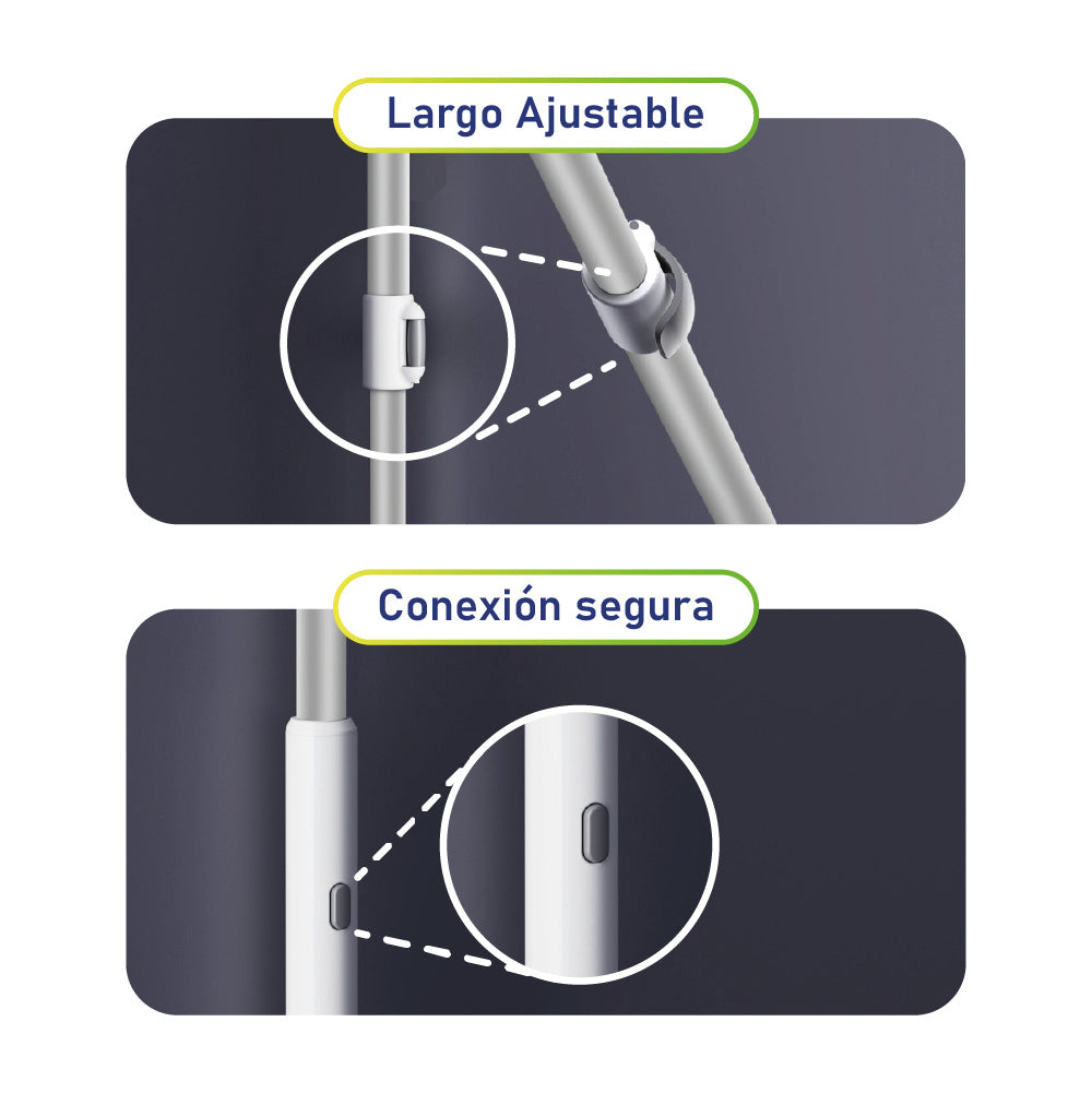 Limpia Vidrios de Largo Alcance 140 cm con Repuesto 1 un