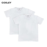 Poleras 100% Algodón Blancas Cuello Redondo Pack 3 Cosley