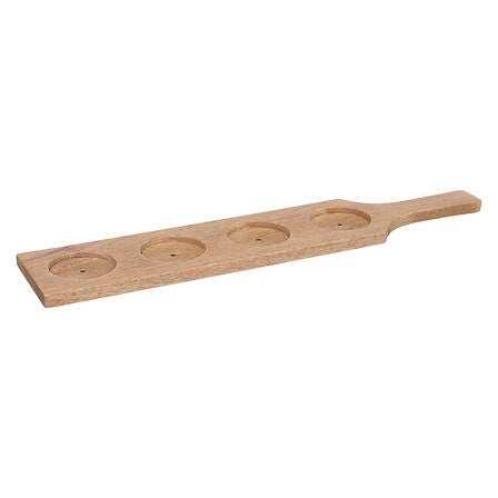Set 4 Vasos Cerveceros 270 ml con Rack Madera Victor SG 1 un