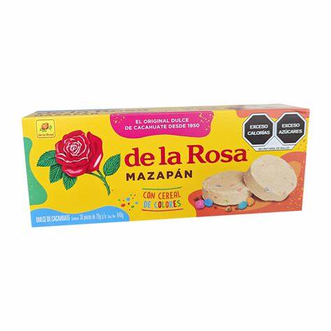 Mazapán con Cereal Colores De la Rosa 30 x 28 g