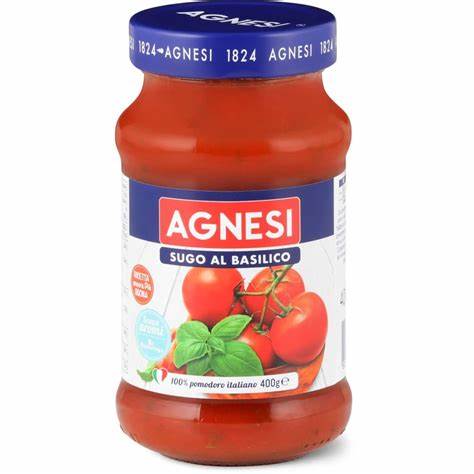 Salsa de Tomate Sugo Basilico Agnesi 400 g