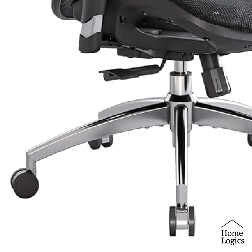 Silla Escritorio Ergonomic Series Chrome Gray Home Logics 1 un