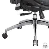 Silla Escritorio Ergonomic Series Chrome Gray Home Logics 1 un