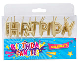 Velas Feliz Cumpleaños Color Dorado 1 un
